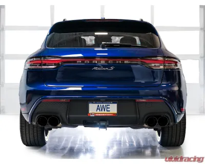 AWE Tuning Touring Edition Cat Back Exhaust | 3" Diameter | 4.5" Quad Diamond Black Tips Porsche Macan 2022-2024 - 3015-43952