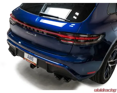 AWE Tuning Touring Edition Cat Back Exhaust | 3" Diameter | 4.5" Quad Diamond Black Tips Porsche Macan 2022-2024 - 3015-43952