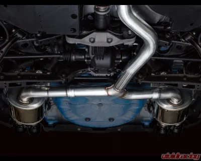 AWE Tuning Touring Edition Exhaust | 3" Diameter | 4" Quad Diamond Black Tips Subaru WRX  2022-2025 - 3015-43979