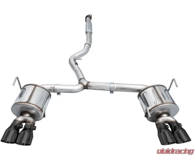 AWE Tuning Touring Edition Exhaust | 3" Diameter | 4" Quad Diamond Black Tips Subaru WRX  2022-2025 - 3015-43979