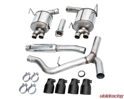 AWE Tuning Touring Edition Exhaust | 3" Diameter | 4" Quad Diamond Black Tips Subaru WRX  2022-2025 - 3015-43979