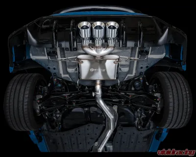 AWE Tuning Touring Edition Exhaust | 3" Diameter | 4.5" Triple Chrome Silver Tips Honda Civic Type R 2023-2025 - 3015-52287