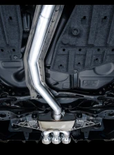 AWE Tuning Touring Edition Exhaust | 3" Diameter | 4.5" Triple Chrome Silver Tips Honda Civic Type R 2023-2025                                     - 3015-52287 - Image 4