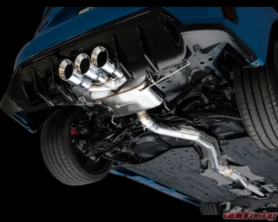 AWE Tuning Touring Edition Exhaust | 3" Diameter | 4.5" Triple Chrome Silver Tips Honda Civic Type R 2023-2025 - 3015-52287