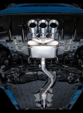 AWE Tuning Touring Edition Exhaust | 3" Diameter | 4.5" Triple Chrome Silver Tips Honda Civic Type R 2023-2025                                     - 3015-52287 - Image 7