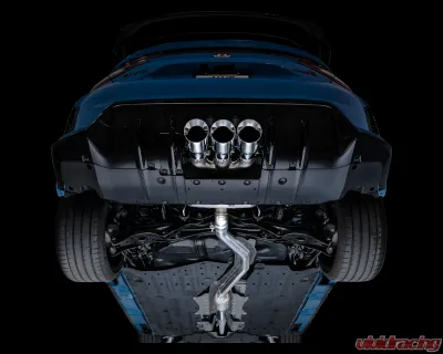 AWE Tuning Touring Edition Exhaust | 3" Diameter | 4.5" Triple Chrome Silver Tips Honda Civic Type R 2023-2025 - 3015-52287