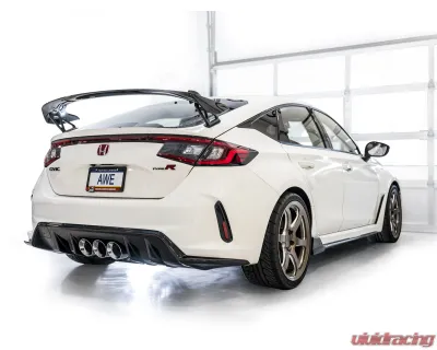 AWE Tuning Touring Edition Exhaust | 3" Diameter | 4.5" Triple Chrome Silver Tips Honda Civic Type R 2023-2025 - 3015-52287