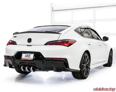 AWE Tuning Touring Edition Exhaust | 4.5" Triple Chrome Silver Tips Acura Integra Type S 2024-2025 - 3015-52335