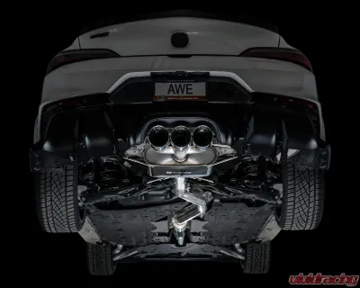 AWE Tuning Touring Edition Exhaust | 4.5" Triple Chrome Silver Tips Acura Integra Type S 2024-2025 - 3015-52335