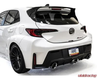 AWE Tuning Tuning Track Edition Exhaust | Chrome Silver Tips Toyota GR Corolla 2023-2025 - 3020-52472