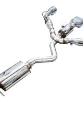 AWE Tuning Touring Edition Exhaust | Chrome Silver Tips Toyota GR Corolla 2023-2025                                     - 3015-52472 - Image 5