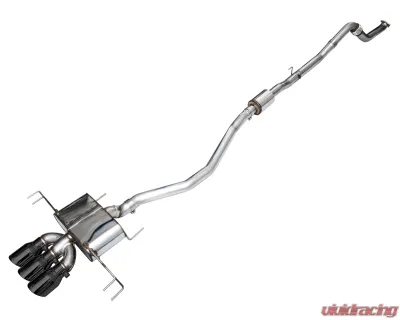 AWE Tuning Touring Edition Exhaust | 3" Diameter | 4.5" Triple Diamond Black Tips Honda Civic Type R 2023-2025 - 3015-53287