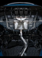 AWE Tuning Touring Edition Exhaust | 3" Diameter | 4.5" Triple Diamond Black Tips Honda Civic Type R 2023-2025                                     - 3015-53287 - Image 2