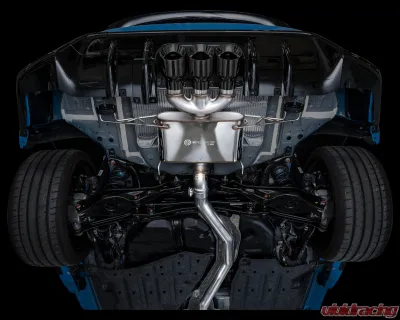 AWE Tuning Touring Edition Exhaust | 3" Diameter | 4.5" Triple Diamond Black Tips Honda Civic Type R 2023-2025 - 3015-53287