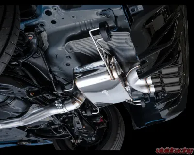 AWE Tuning Touring Edition Exhaust | 3" Diameter | 4.5" Triple Diamond Black Tips Honda Civic Type R 2023-2025 - 3015-53287