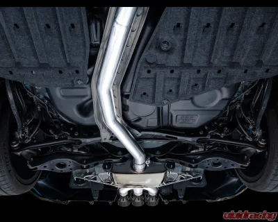 AWE Tuning Touring Edition Exhaust | 3" Diameter | 4.5" Triple Diamond Black Tips Honda Civic Type R 2023-2025 - 3015-53287