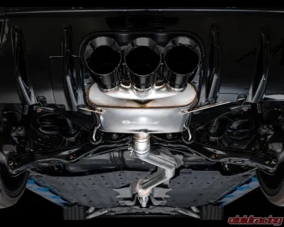 AWE Tuning Touring Edition Exhaust | 3" Diameter | 4.5" Triple Diamond Black Tips Honda Civic Type R 2023-2025 - 3015-53287