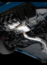 AWE Tuning Touring Edition Exhaust | 3" Diameter | 4.5" Triple Diamond Black Tips Honda Civic Type R 2023-2025                                     - 3015-53287 - Image 6