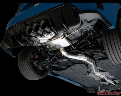 AWE Tuning Touring Edition Exhaust | 3" Diameter | 4.5" Triple Diamond Black Tips Honda Civic Type R 2023-2025 - 3015-53287