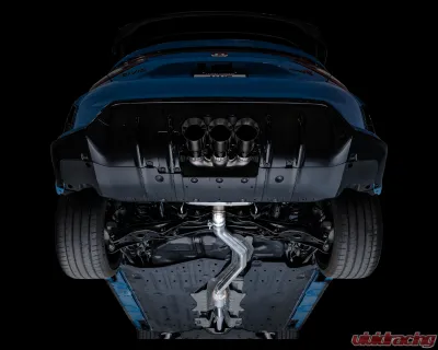 AWE Tuning Touring Edition Exhaust | 3" Diameter | 4.5" Triple Diamond Black Tips Honda Civic Type R 2023-2025 - 3015-53287