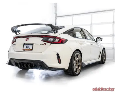AWE Tuning Touring Edition Exhaust | 3" Diameter | 4.5" Triple Diamond Black Tips Honda Civic Type R 2023-2025 - 3015-53287