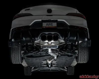 AWE Tuning Touring Edition Exhaust | 4.5" Triple Diamond Black Tips Acura Integra 2023-2025 - 3015-53335