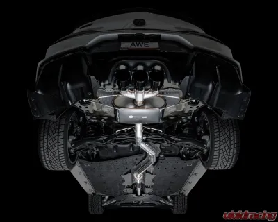 AWE Tuning Touring Edition Exhaust | 4.5" Triple Diamond Black Tips Acura Integra 2023-2025 - 3015-53335