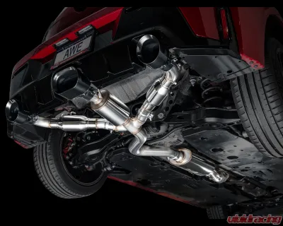 AWE Tuning Touring Edition Exhaust | Diamond Black Tips Toyota GR Corolla Core 2023-2025 - 3015-53472