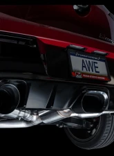 AWE Tuning Touring Edition Exhaust | Diamond Black Tips Toyota GR Corolla Core 2023-2025                                     - 3015-53472 - Image 4