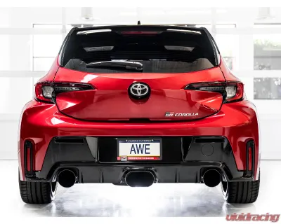 AWE Tuning Touring Edition Exhaust | Diamond Black Tips Toyota GR Corolla Core 2023-2025 - 3015-53472