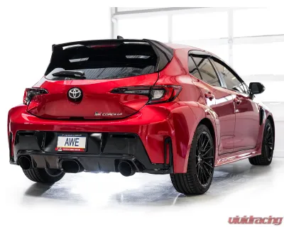 AWE Tuning Touring Edition Exhaust | Diamond Black Tips Toyota GR Corolla Core 2023-2025 - 3015-53472