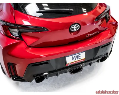 AWE Tuning Touring Edition Exhaust | Diamond Black Tips Toyota GR Corolla Core 2023-2025 - 3015-53472