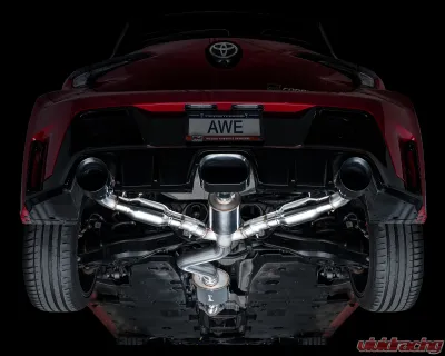 AWE Tuning Touring Edition Exhaust | Diamond Black Tips Toyota GR Corolla Core 2023-2025 - 3015-53472