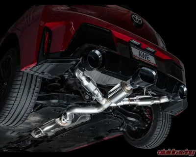 AWE Tuning Touring Edition Exhaust | Diamond Black Tips Toyota GR Corolla Core 2023-2025 - 3015-53472