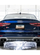 AWE Tuning Touring Edition Exhaust | 2.5" Diameter | 4" Quad Chrome Silver Tips Audi S5 2018-2024                                     - 3015-42088 - Image 3