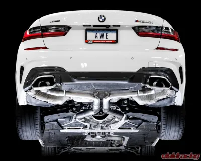 AWE Tuning Track Edition Exhaust | 3" Diameter | OE Tips BMW M340i 2020-2025|BMW M340i xDrive 2020-2025|BMW M440i xDrive 2021-2025|BMW M440i 2021-2025 - 3020-11032