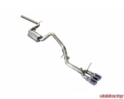 AWE Tuning Track Edition Exhaust | 2.5" Diameter | 3.5" Dual Chrome Silver Tips Volkswagen Golf SportWagen 2015-2017 - 3020-22016