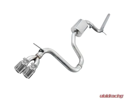 AWE Tuning Track Edition Exhaust | 2.5" Diameter | 3.54" Dual Chrome Silver Tips Volkswagen Golf 2015-2017 - 3020-22020