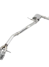 AWE Tuning Track Edition Exhaust | 2.5" Diameter | 3.54" Dual Chrome Silver Tips Volkswagen Jetta 2016-2018                                     - 3020-22032 - Image 4