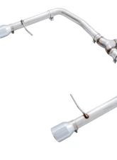 AWE Tuning Track Edition Exhaust | Non-Resonated | Stock Downpipe | 3" Diameter | 4" Dual Chrome Silver Tips Volkswagen Jetta 2019-2021                                     - 3020-22034 - Image 5