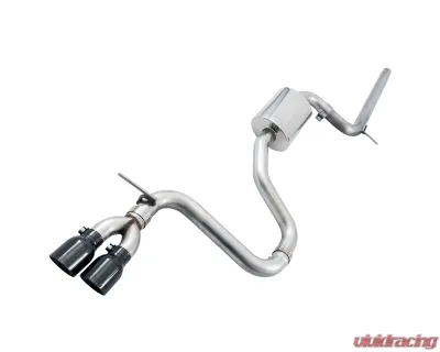 AWE Tuning Track Edition Exhaust | 2.5" Diameter | 3.54" Dual Diamond Black Tips Volkswagen Golf 2015-2017 - 3020-23022