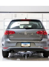 AWE Tuning Track Edition Exhaust | 2.5" Diameter | 3.54" Dual Diamond Black Tips Volkswagen Golf 2015-2017                                     - 3020-23022 - Image 3