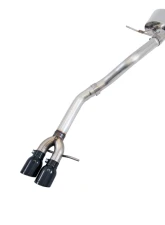 AWE Tuning Track Edition Exhaust | 2.5" Diameter | 3.54" Dual Diamond Black Tips Volkswagen Jetta 2016-2018                                     - 3020-23034 - Image 3