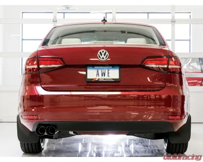 AWE Tuning Track Edition Exhaust | 2.5" Diameter | 3.54" Dual Diamond Black Tips Volkswagen Jetta 2016-2018 - 3020-23034