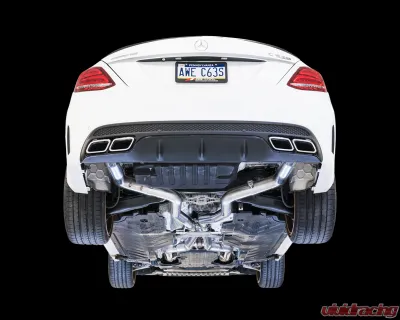 AWE Tuning Track Edition Exhaust | 3" Diameter | No Tips Mercedes-Benz C63 AMG S 2015-2018 - 3020-31014