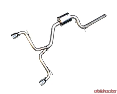 AWE Tuning Track Edition Exhaust | 3" Diameter | 4" Dual Chrome Silver Tips Volkswagen GTI 2015-2017 - 3020-32022