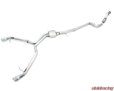 AWE Tuning Track Edition Exhaust | 4" Dual Chrome Silver Tips (includes DP) Audi A4 Quattro 2017-2018 - 3020-32024