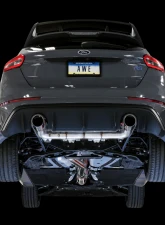 AWE Tuning Track Edition Cat Back Exhaust | 3" Diameter | 4.5" Dual Chrome Silver Tips Ford Focus RS 2016-2018                                     - 3020-32030 - Image 2