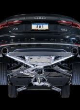 AWE Tuning Track Edition Exhaust | 4" Dual Chrome Silver Tips (includes DP) Audi A5 Quattro 2018-2019                                     - 3020-32032 - Image 2