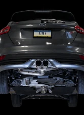 AWE Tuning Track Edition Cat Back Exhaust | 3" Diameter | 4" Dual Chrome Silver Tips Ford Focus ST 2013-2018                                     - 3020-32034 - Image 2